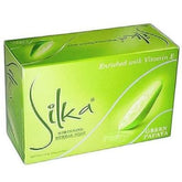 Silka Green Papaya Whitening Herbal Soap Enriched with Vitamin E, 135g x 3 bars saffronskins